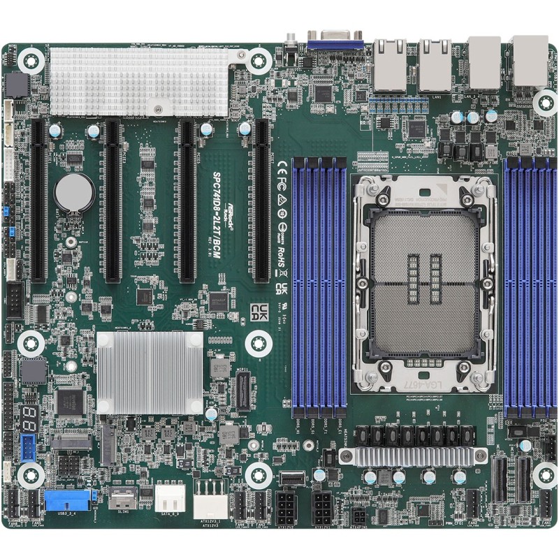 Buy ASRock Mainboard SPC741D8-2L2T - Socket 4677, DDR5-SDRAM, 8 DIMMs, Xeon, CEB... in Cyprus, Nicosia, Limassol, Larnaka, Pafos