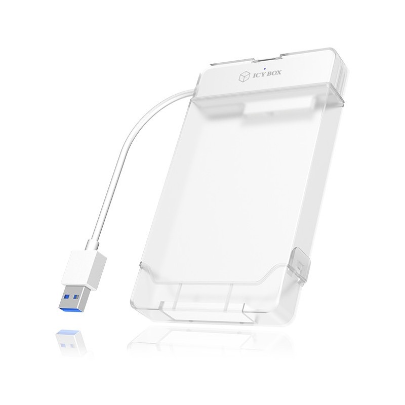 Buy ICY BOX USB-A 3.0 Enclosure for 2.5" SATA HDD/SSD - IB-AC703-U3 - White in Cyprus, Nicosia, Limassol, Larnaka, Pafos