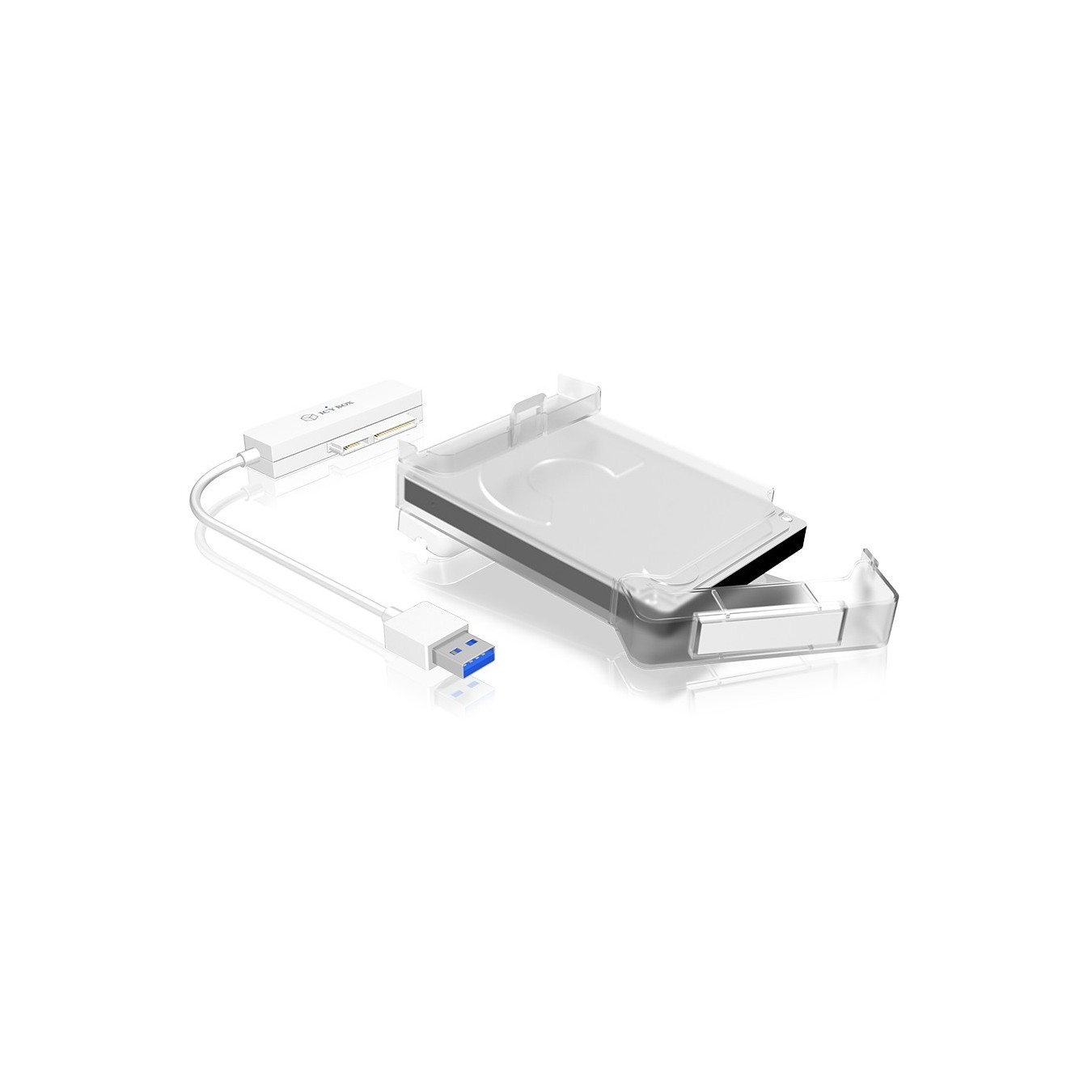 ICY BOX USB-A 3.0 Enclosure for 2.5" SATA HDD/SSD - IB-AC703-U3 - White — Buy in Cyprus with Fast Delivery
