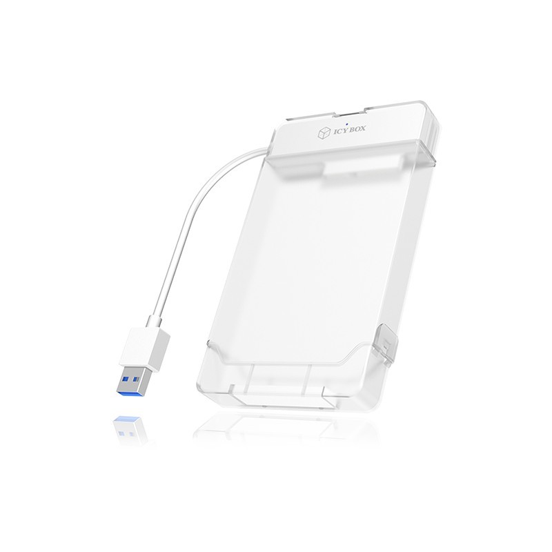 Buy ICY BOX USB-A 3.0 Enclosure for 2.5" SATA HDD/SSD - IB-AC703-U3 - White in Cyprus, Nicosia, Limassol, Larnaka, Pafos
