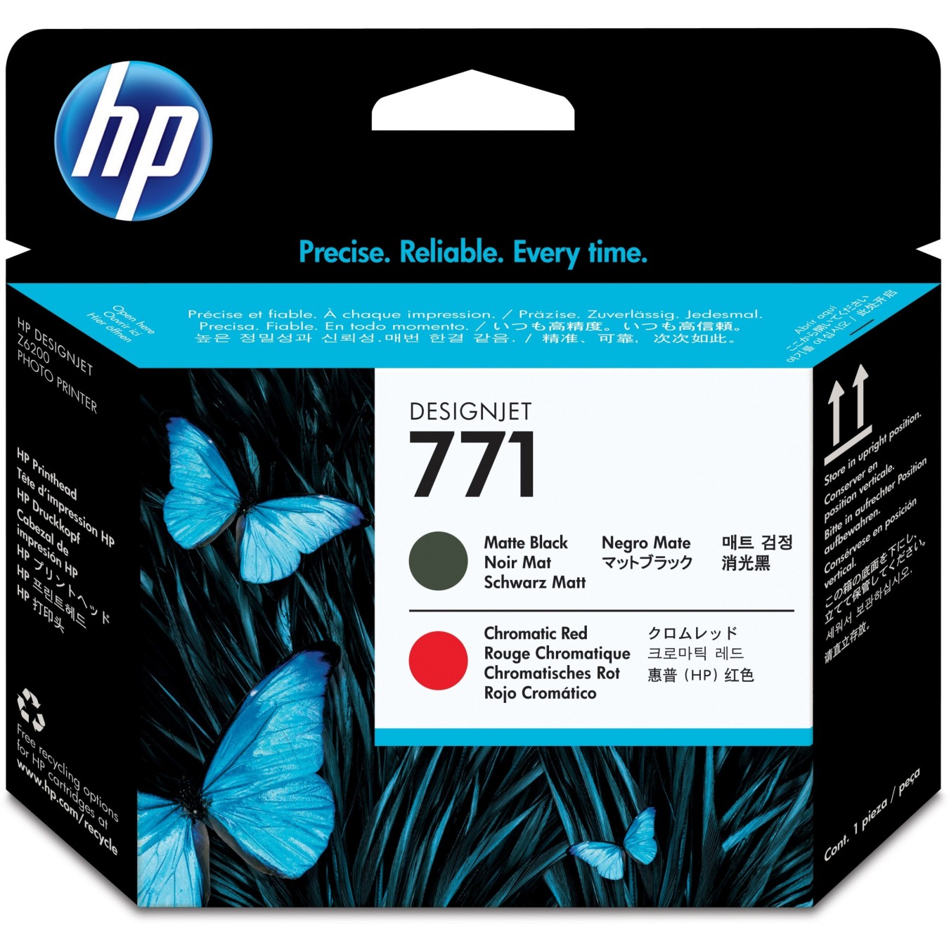 HP 771 printhead - CE017A - Matte Black, Chromatic Red, Standard Capacity 1-pack — Buy in Cyprus with Fast Delivery