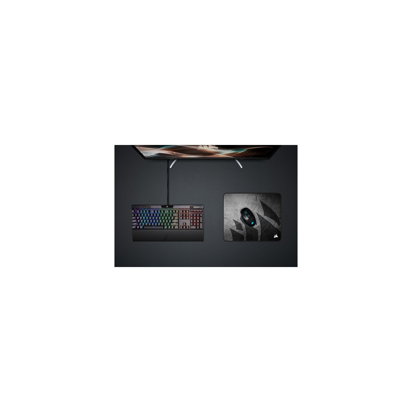 Gaming Mousepad MM300 PRO - MM300 PRO - Grey, 360x300x3 mm, stitched edges — Buy in Cyprus with Fast Delivery