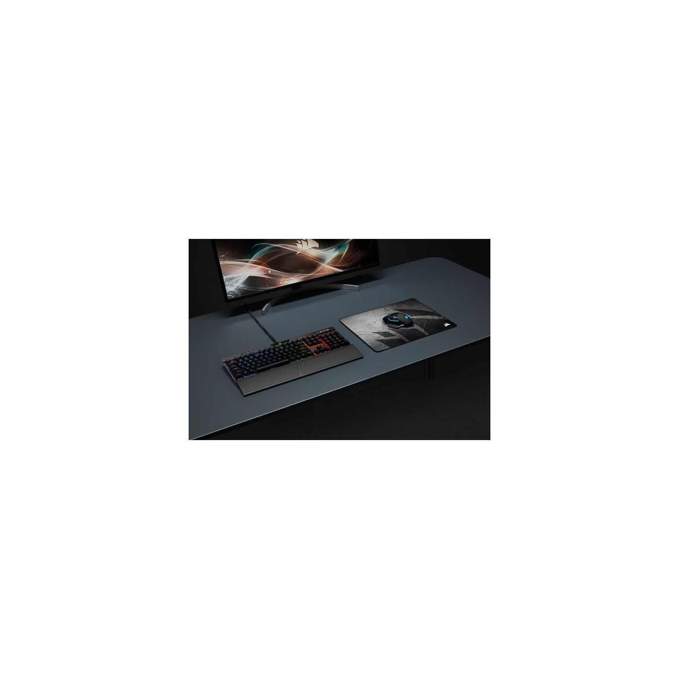 Gaming Mousepad MM300 PRO - MM300 PRO - Grey, 360x300x3 mm, stitched edges — Buy in Cyprus with Fast Delivery
