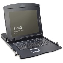DIGITUS 17 Inch LCD KVM Console, 8-Port VGA, US Keyboard — Buy in Cyprus with Fast Delivery