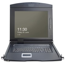 DIGITUS 17 Inch LCD KVM Console, 8-Port VGA, US Keyboard — Buy in Cyprus with Fast Delivery