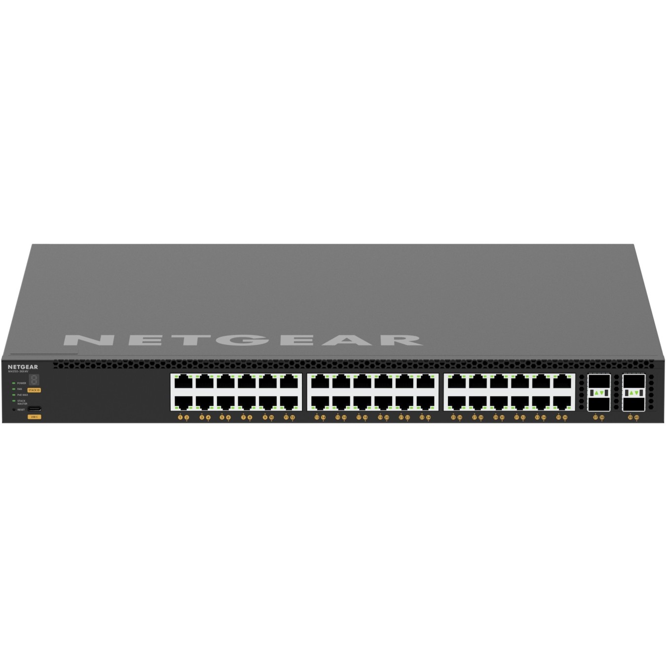 48-Port PoE Managed Switch - M4350-36X4V - Black DDR4-SDRAM 4096 MB, ARM Cortex-A57 1.8 GHz — Buy in Cyprus with Fast Delivery