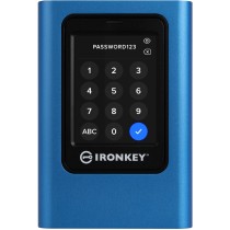 3.84TB Kingston IronKey Vault Privacy 80 USB 3.2 Gen 1 - Vault Privacy 80 - Blue, 3.84 TB, USB 3.2 Gen 1