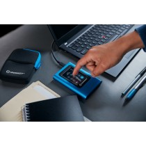 3.84TB Kingston IronKey Vault Privacy 80 USB 3.2 Gen 1 - Vault Privacy 80 - Blue, 3.84 TB, USB 3.2 Gen 1