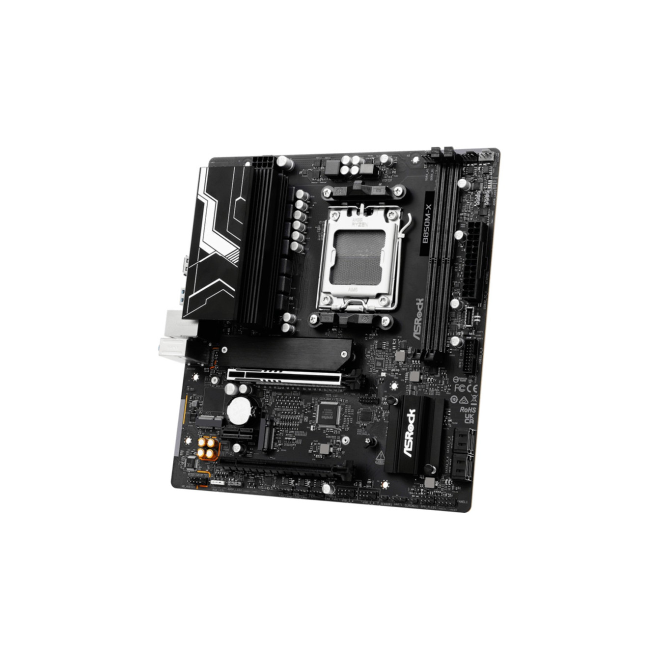 ASRock B850M-X R2.0 - AM5 Socket Micro-ATX Motherboard, DDR5, Up to 128GB RAM — Buy in Cyprus with Fast Delivery
