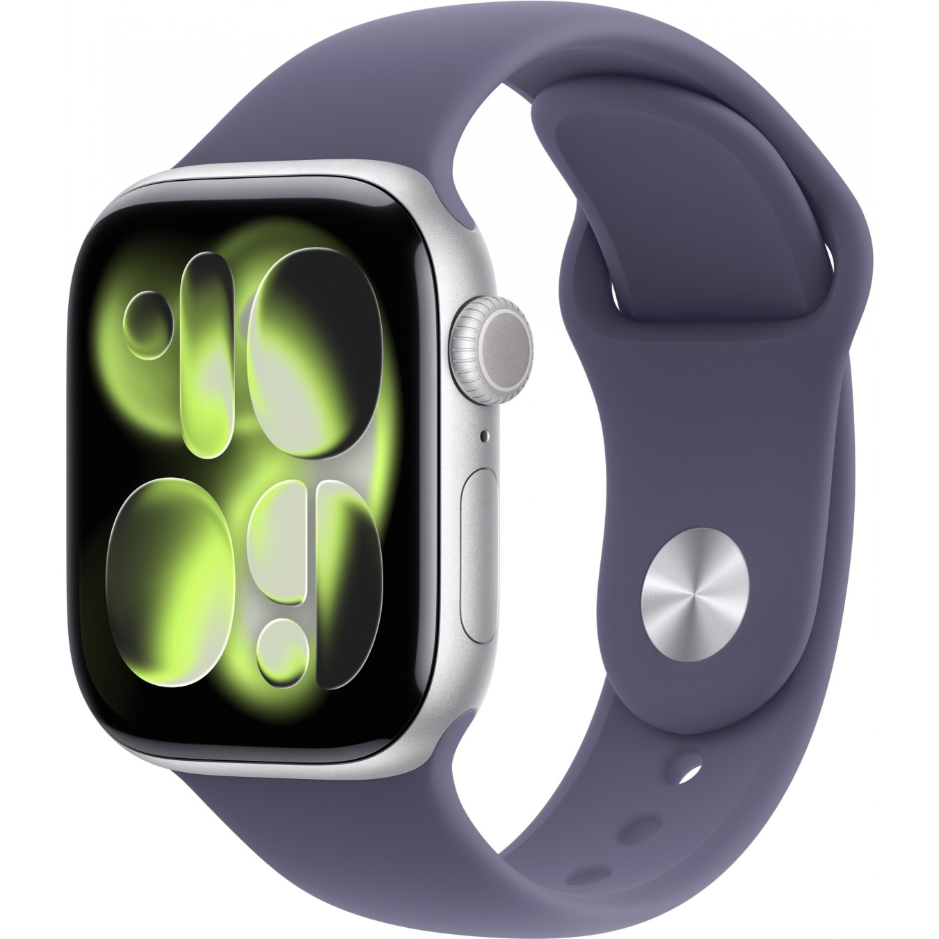 Apple Watch S11 - S11 - Silver Aluminium 42mm, Cellular, 64 GB, S10 CPU, OLED, watchOS 11, Purple Sport Band S/M