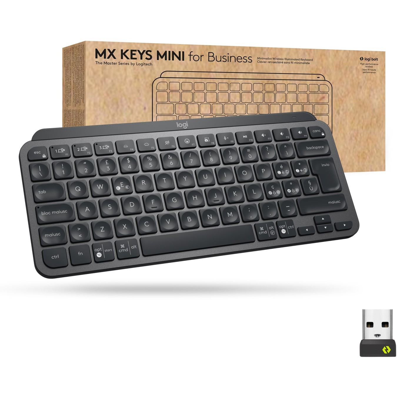MX KEYS MINI FOR BUSINESS - 60% Compact Wireless Keyboard with Backlit Keys — Buy in Cyprus with Fast Delivery