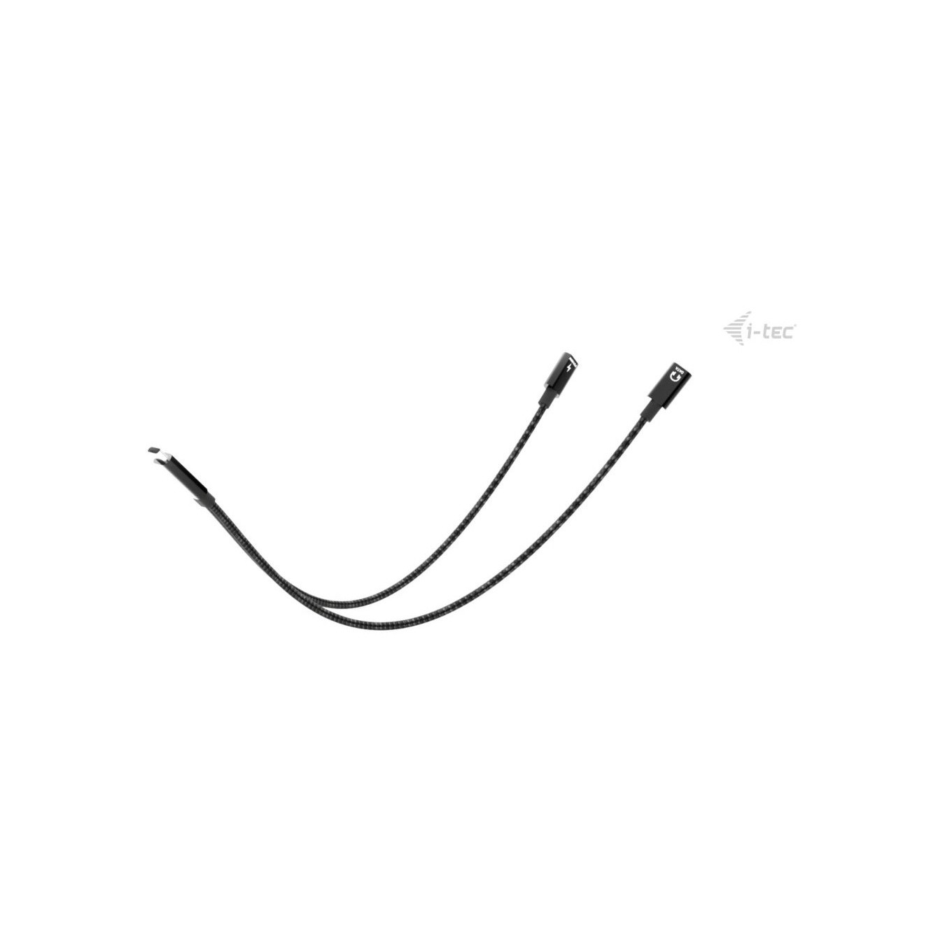 D I-TEC USB-C SPLITTER AUDIO DATA - Black, 2x USB-C, USB 2.0, PD 100 W, 0.3 m — Buy in Cyprus with Fast Delivery