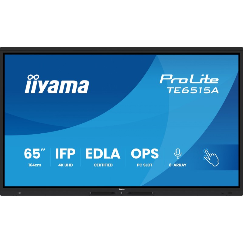 Buy IIYAMA DS TE6515A 65'' 4K IPS Touch Interactive Flat Panel - TE6515A - Black... in Cyprus, Nicosia, Limassol, Larnaka, Pafos