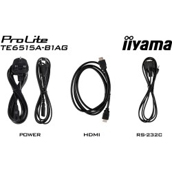 Buy IIYAMA DS TE6515A 65'' 4K IPS Touch Interactive Flat Panel - TE6515A - Black... in Cyprus, Nicosia, Limassol, Larnaka, Pafos