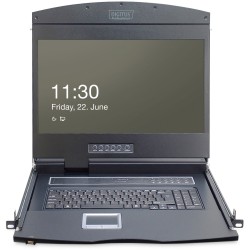 Buy Digitus 19inch LCD KVM Console - Italian Keyboard - 1-Port VGA (Black, 19inc... in Cyprus, Nicosia, Limassol, Larnaka, Pafos
