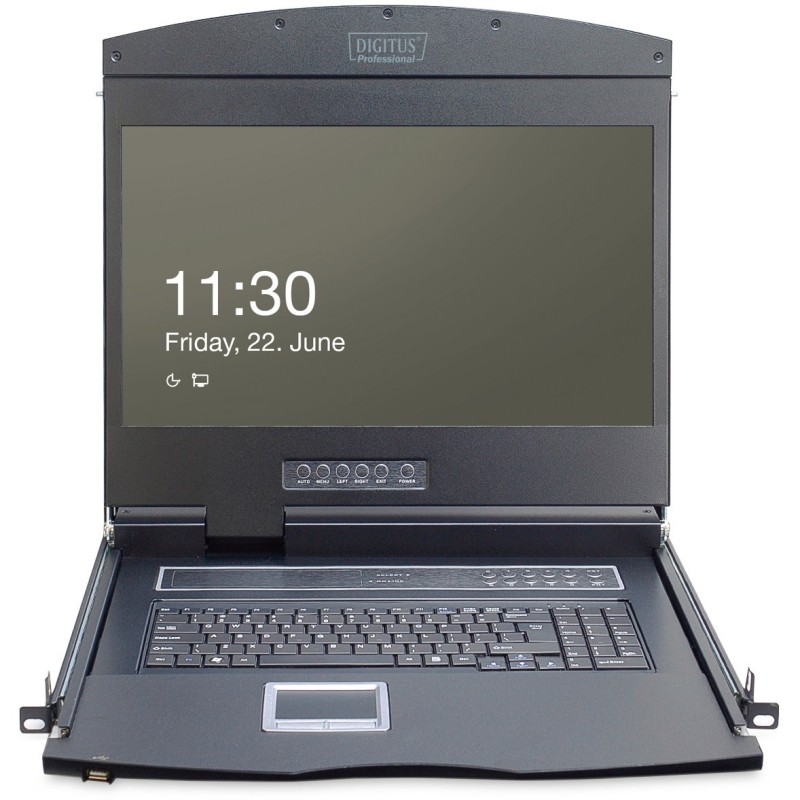 Buy Digitus 19inch LCD KVM Console - Italian Keyboard - 1-Port VGA (Black, 19inc... in Cyprus, Nicosia, Limassol, Larnaka, Pafos