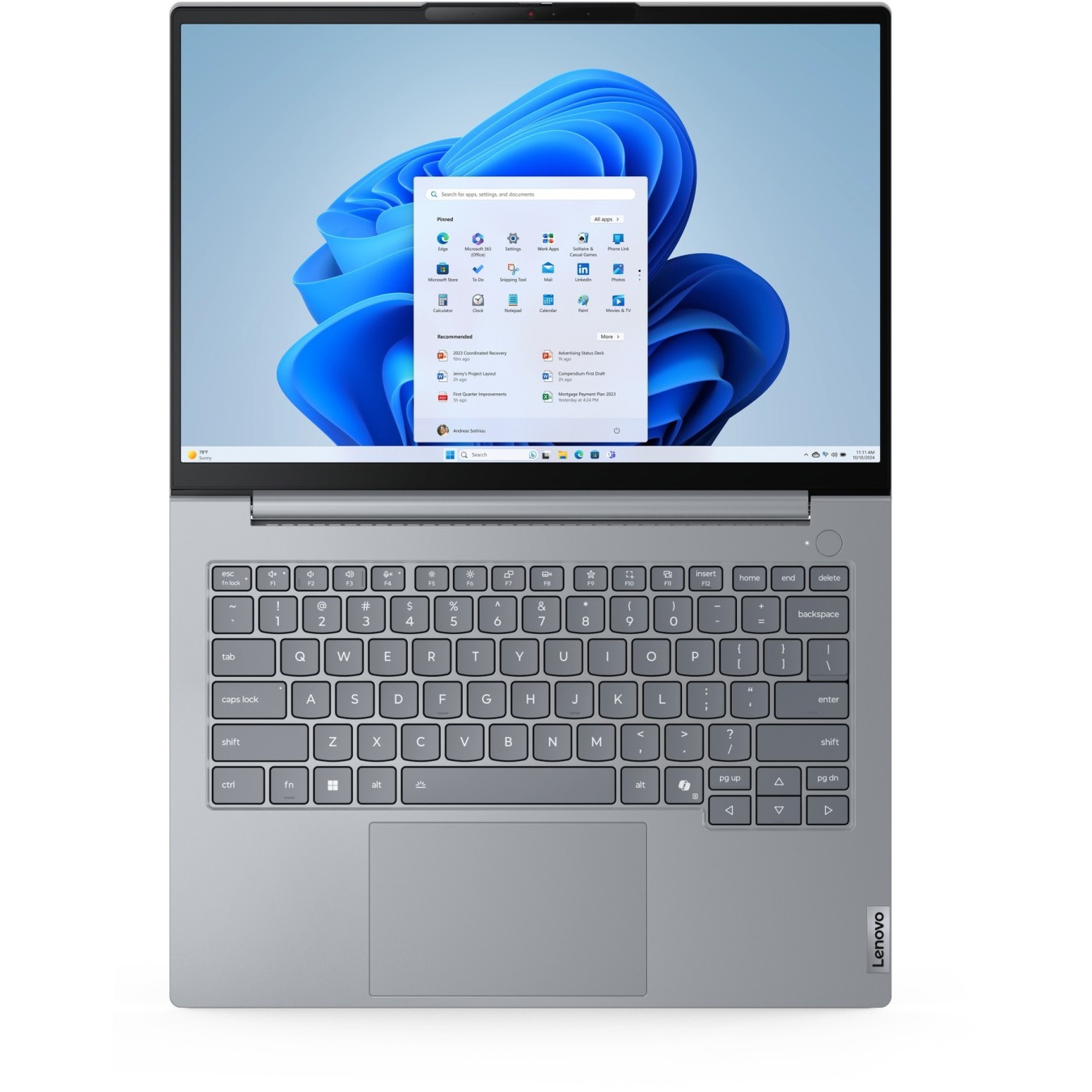 Lenovo ThinkBook 14 G8 - 255H - Arctic Grey, 32 GB DDR5 (2x16), 1 TB PCIe 4.0 SSD, Intel Core Ultra 7, WUXGA IPS, Windows 11 Pro