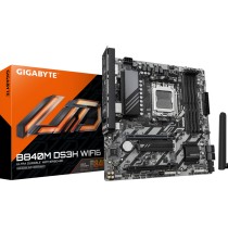 Gigabyte GA-B840M DS3H WF6 - GA-B840M DS3H WF6 - AM5 Micro-ATX DDR5, 256 GB max, 4 DIMMs, Dark brown, 2.5G Ethernet, WiFi 6