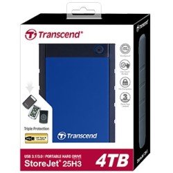 Buy Transcend StoreJet 25H3B - 4TB USB 3.2 Gen1 Portable HDD (2.5", 5400 RPM) Na... in Cyprus, Nicosia, Limassol, Larnaka, Pafos
