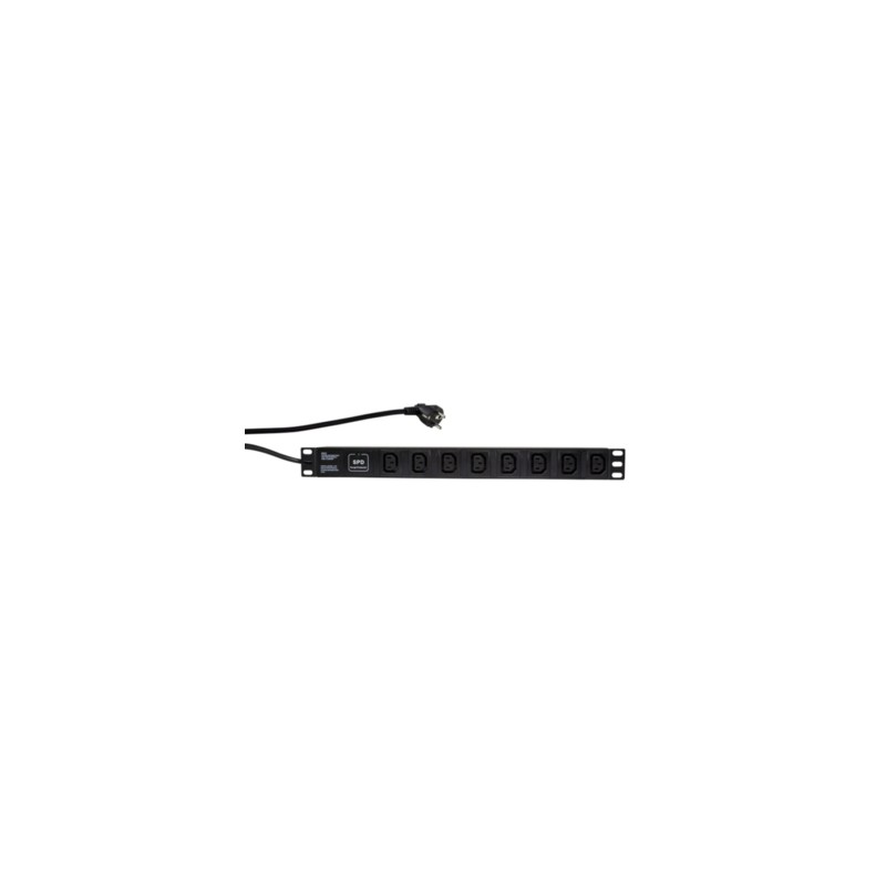 LogiLink Steckdosenleiste 8-fach (CEE7 7) PDU Steckdosenleiste Rack - PDU8A01 - Black — Buy in Cyprus with Fast Delivery