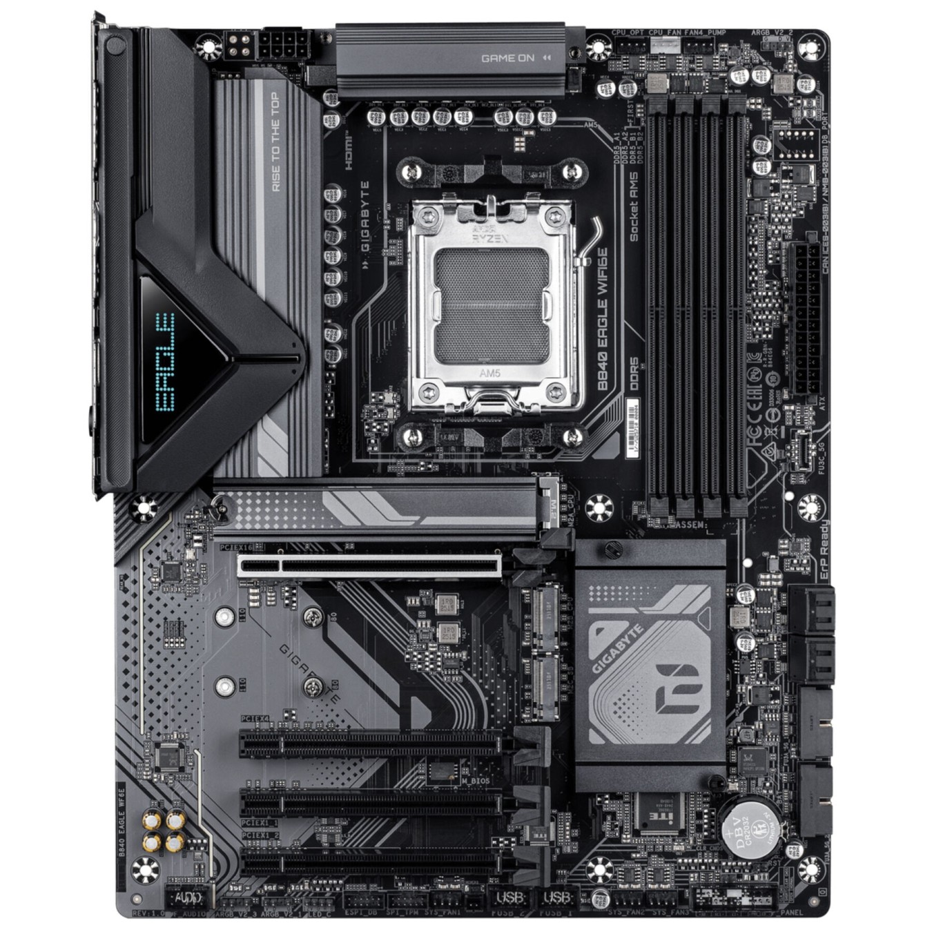 Gigabyte GA-B840 EAGLE WF6E - AM5 - ATX DDR5, 256 GB max, 4 DIMMs, Dark brown — Buy in Cyprus with Fast Delivery