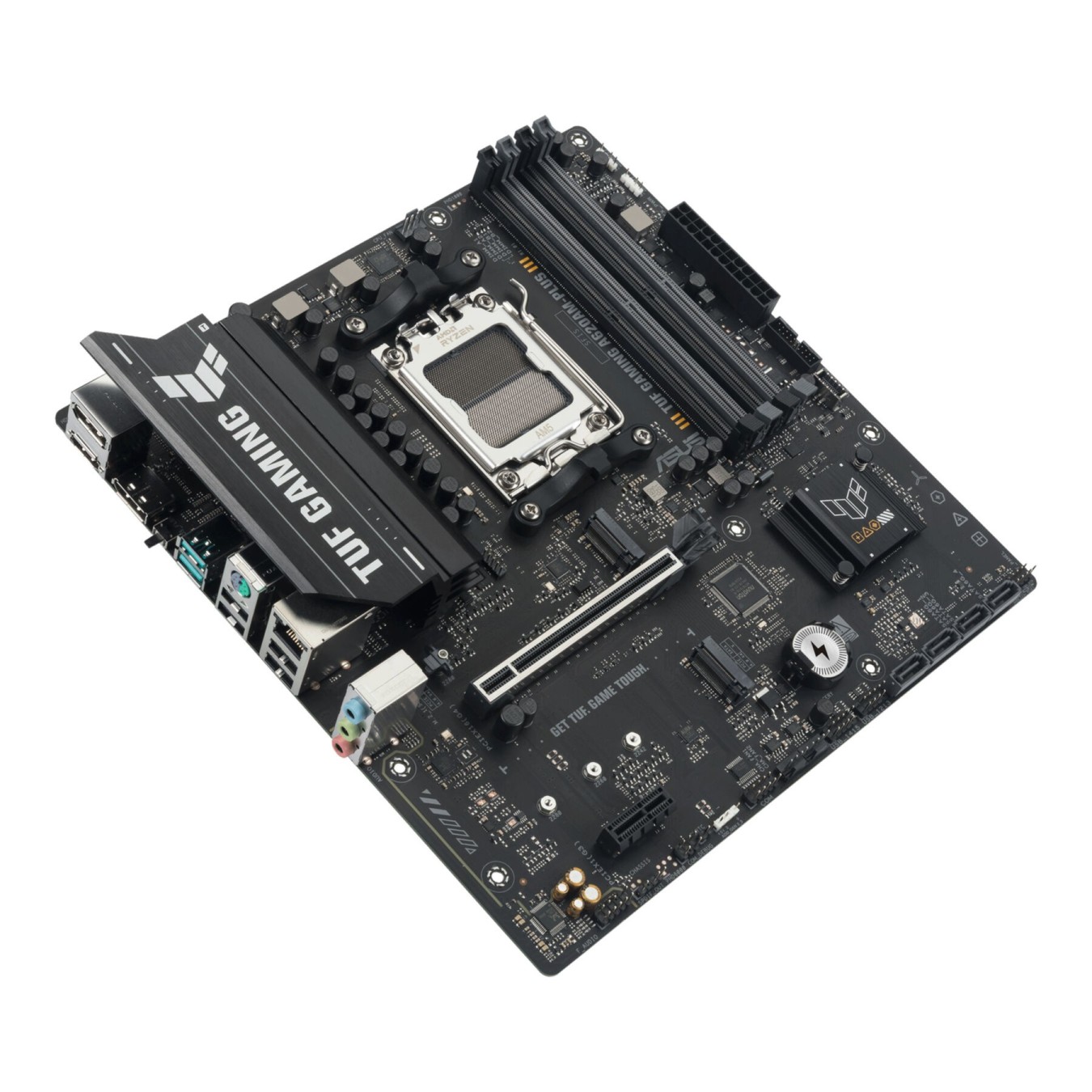 ASUS TUF A620AM-PLUS (AM5) - A620AM-PLUS - AMD AM5 Socket, DDR5, 4x DIMM, 256 GB max, 2x M.2, Micro-ATX