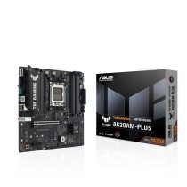 ASUS TUF A620AM-PLUS (AM5) - A620AM-PLUS - AMD AM5 Socket, DDR5, 4x DIMM, 256 GB max, 2x M.2, Micro-ATX