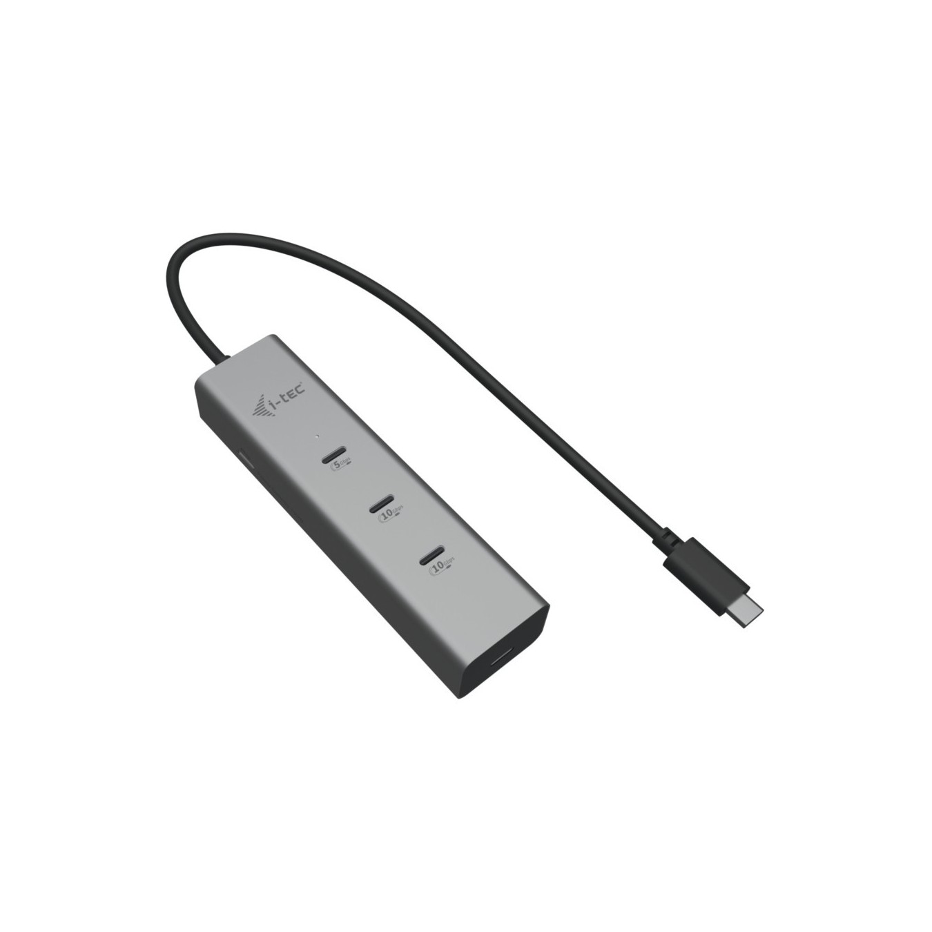 D I-TEC USB-C CHARGE HUB 5 PORTS - Silver, 85 W PD, 0.3 m Cable — Buy in Cyprus with Fast Delivery