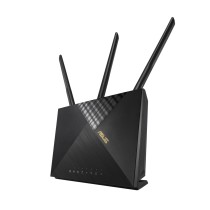 Asus Wireless Router 4G-AX56 - 90IG06G0-MO3110 - Black, 512 MB RAM, 128 MB Flash, Wi-Fi 6, Dual-band, 1201 Mbps
