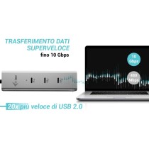 D I-TEC USB-C CHARGE HUB 5 PORTS - Silver, 85 W PD, 0.3 m Cable — Buy in Cyprus with Fast Delivery