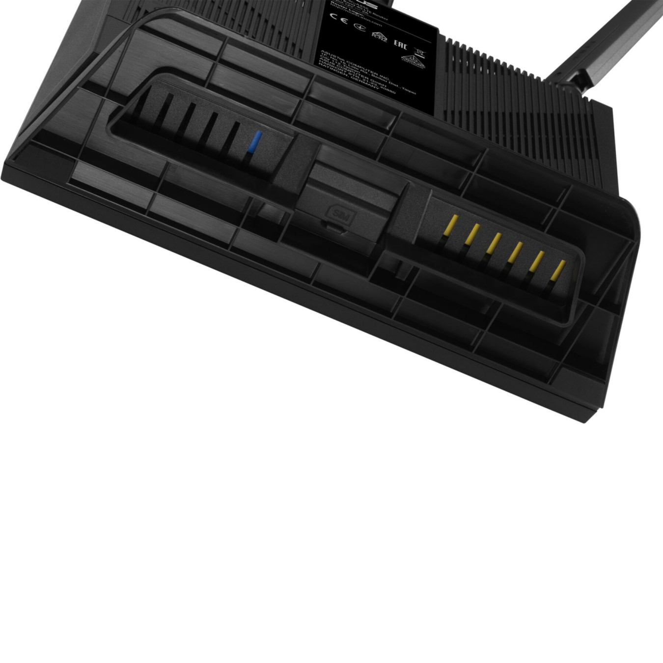 Asus Wireless Router 4G-AX56 - 90IG06G0-MO3110 - Black, 512 MB RAM, 128 MB Flash, Wi-Fi 6, Dual-band, 1201 Mbps