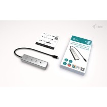 D I-TEC USB-C CHARGE HUB 5 PORTS - Silver, 85 W PD, 0.3 m Cable — Buy in Cyprus with Fast Delivery