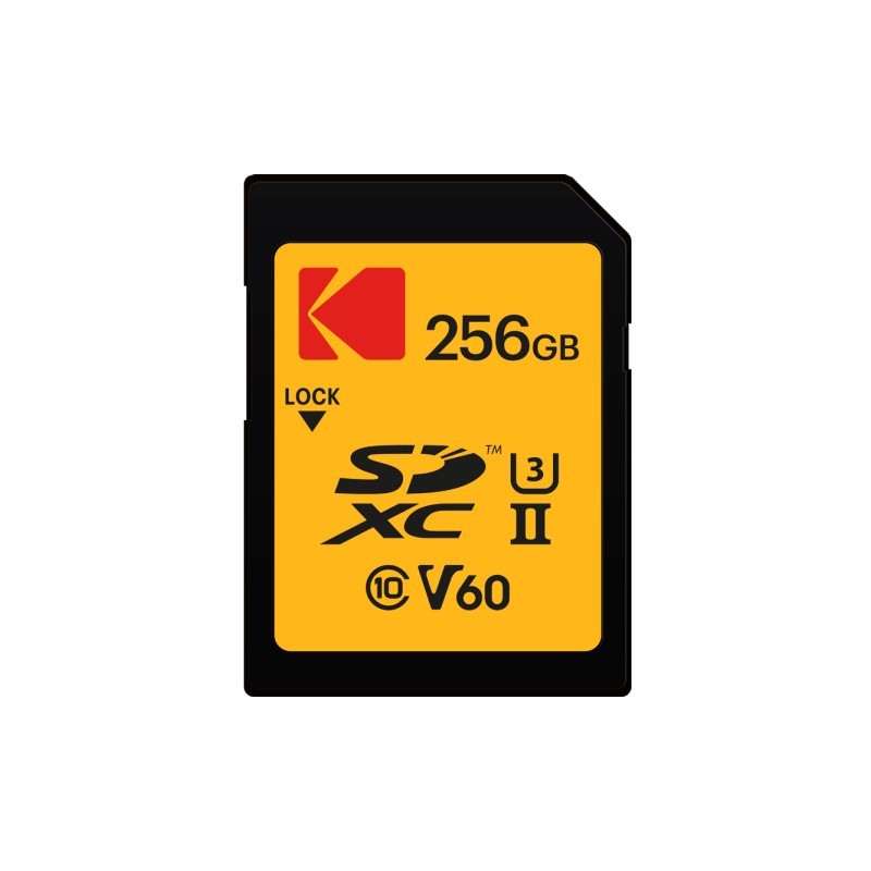 Buy CARD Kodak 256GB SDXC UHS-II U3 V60 Ultra Pro - Black/Orange in Cyprus, Nicosia, Limassol, Larnaka, Pafos