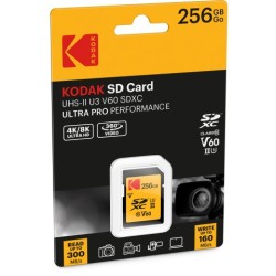 Buy CARD Kodak 256GB SDXC UHS-II U3 V60 Ultra Pro - Black/Orange in Cyprus, Nicosia, Limassol, Larnaka, Pafos