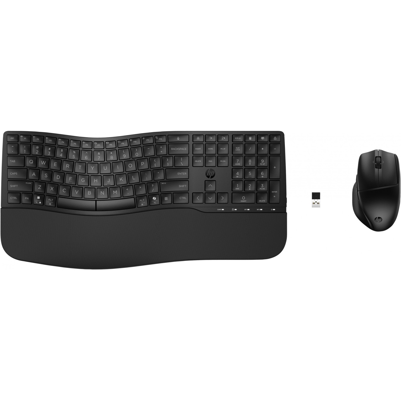 HP 685 Keyboard and Mouse Set Comfort Dual-Mode - HP 685 - Black, Wireless (2.4 GHz + Bluetooth)