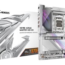 Gigabyte GA-X870E A MASTER X ICE (AM5) (D) - GA-X870E A MASTER X ICE - White, DDR5, 256 GB, ATX