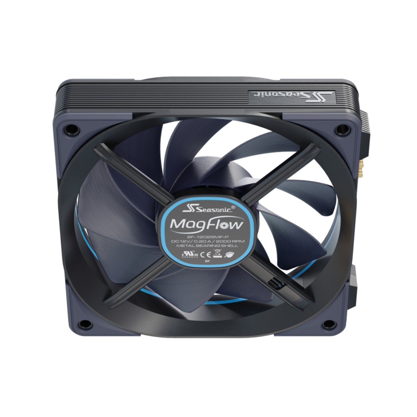 PC- Caselüfter Seasonic MagFlow 3Pack - 3x120mm 12V Fans (Black) — Buy in Cyprus with Fast Delivery