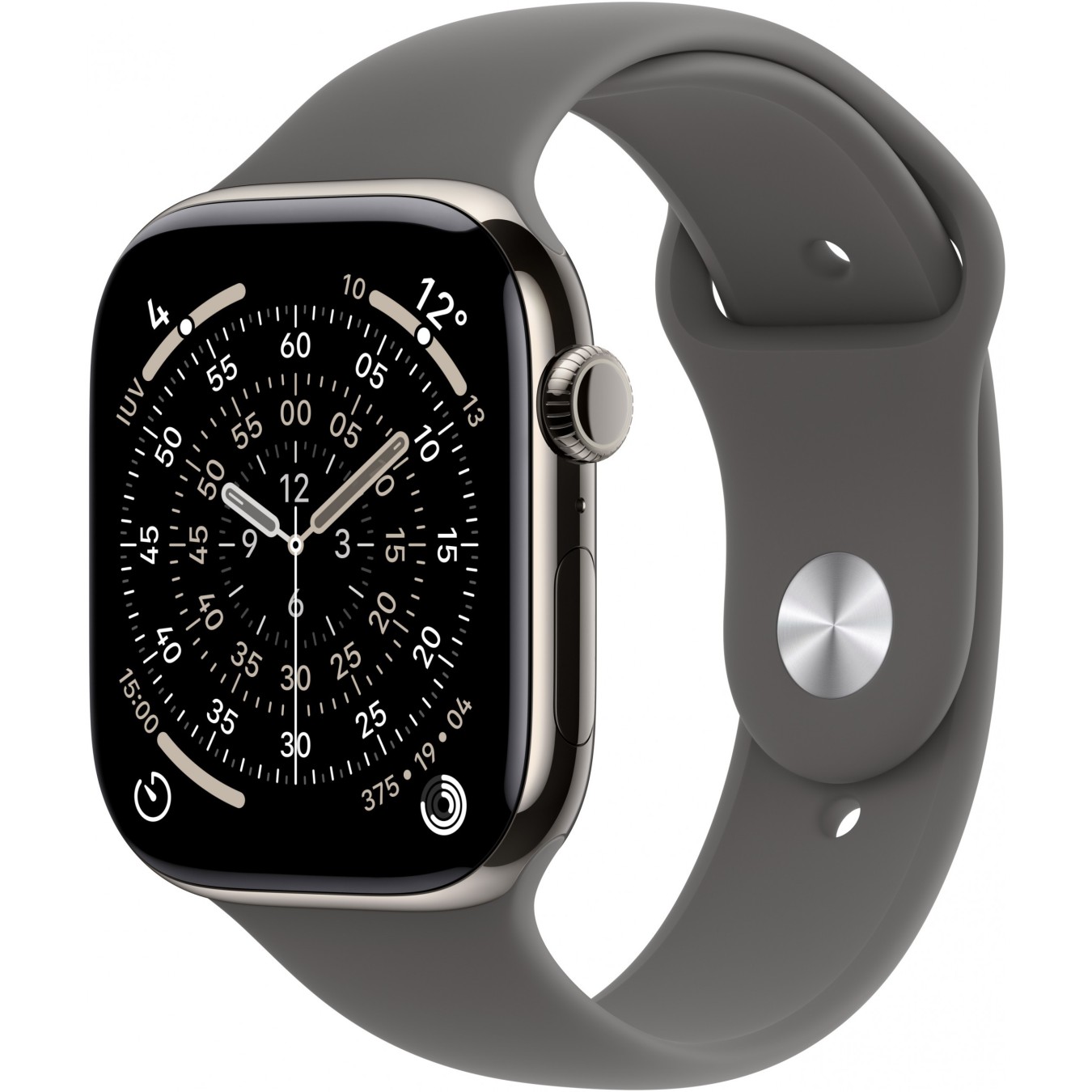 Apple Watch S11 - 46mm Titanium Cellular - Stone Grey Sport Band S/M — Buy in Cyprus with Fast Delivery