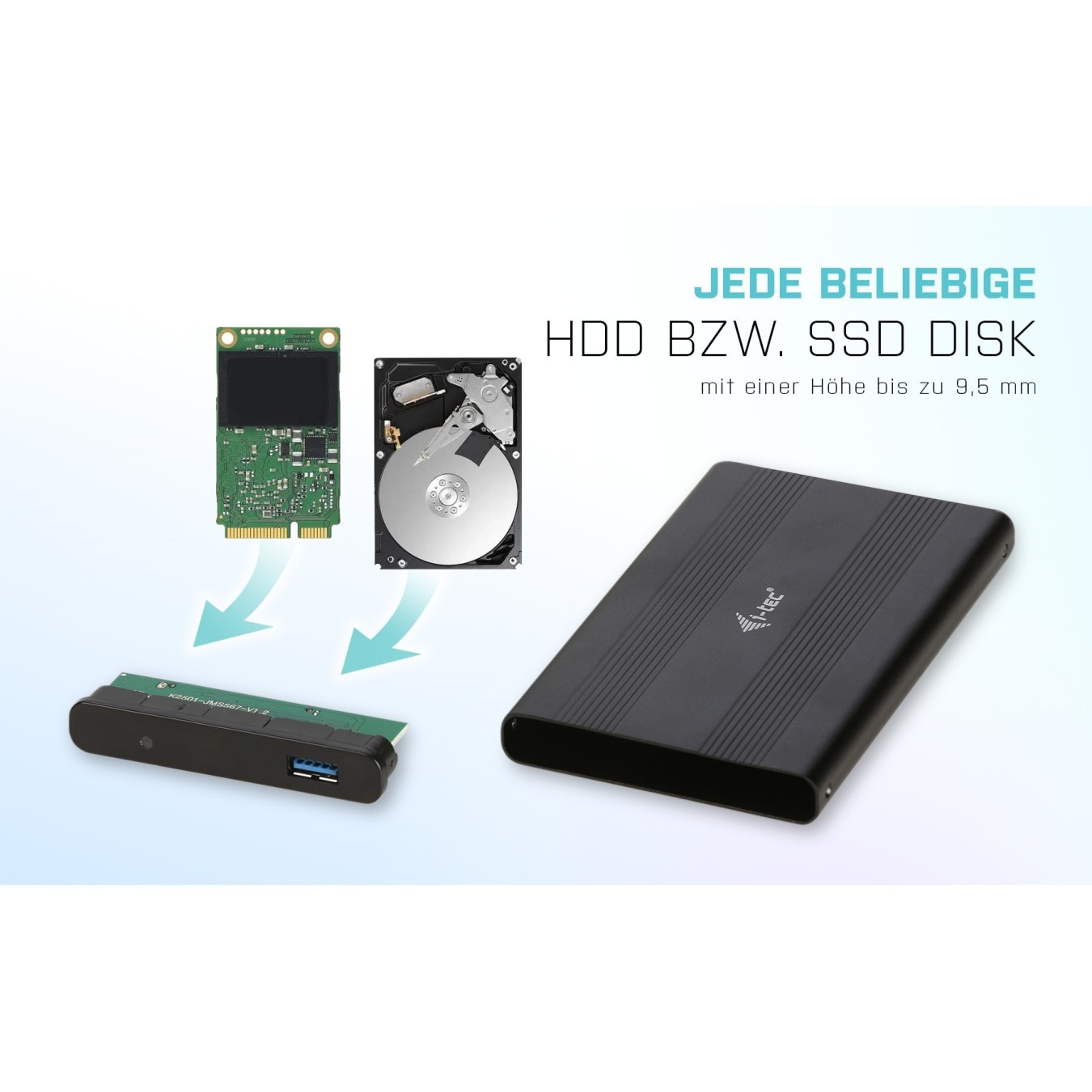 I-TEC USB External Case 2.5IN - 2.5in Drive Enclosure — Buy in Cyprus with Fast Delivery