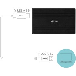 Buy I-TEC USB External Case 2.5IN - 2.5in Drive Enclosure in Cyprus, Nicosia, Limassol, Larnaka, Pafos