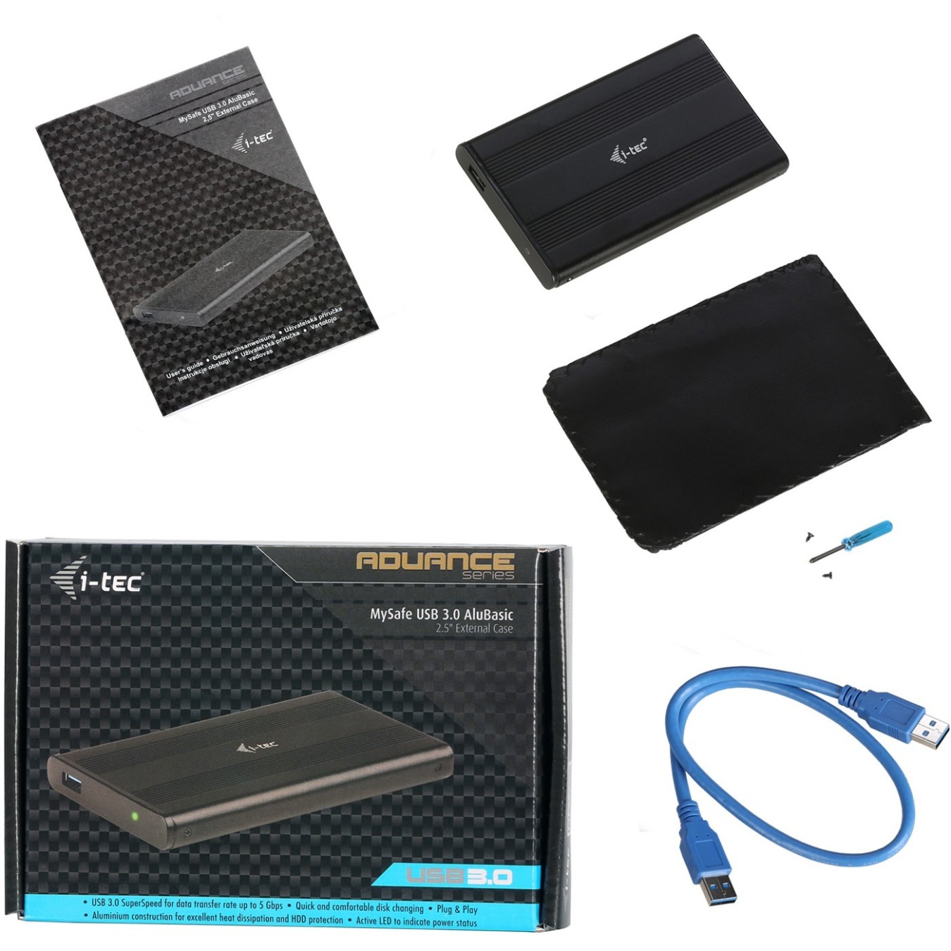 I-TEC USB External Case 2.5IN - 2.5in Drive Enclosure — Buy in Cyprus with Fast Delivery