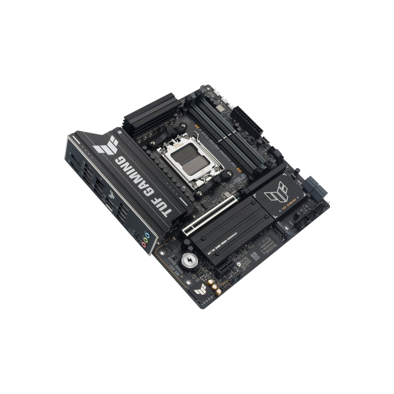 ASUS TUF B850M-PLUS II GAMING (AM5) (D) - Micro-ATX DDR5, 4x DIMM, 256 GB max, 3x M.2, 4x SATA, 2.5GbE