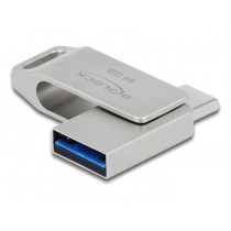 STICK DELOCK USB 3.2 Gen 1 USB-C + USB-A Flash Drive 64GB - Metal Housing — Buy in Cyprus with Fast Delivery