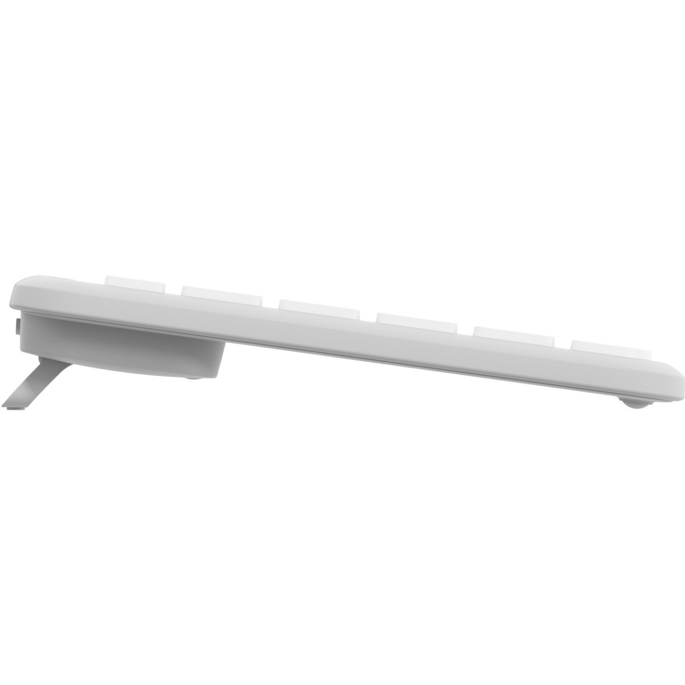 SIGNATURE SLIM WIRELESS K950 - K950 - White, Full-size (100%), 2.4 GHz + Bluetooth, Scissor key switch