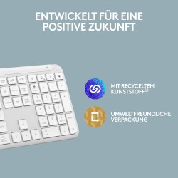 Buy SIGNATURE SLIM WIRELESS K950 - K950 - White, Full-size (100%), 2.4 GHz + Blu... in Cyprus, Nicosia, Limassol, Larnaka, Pafos