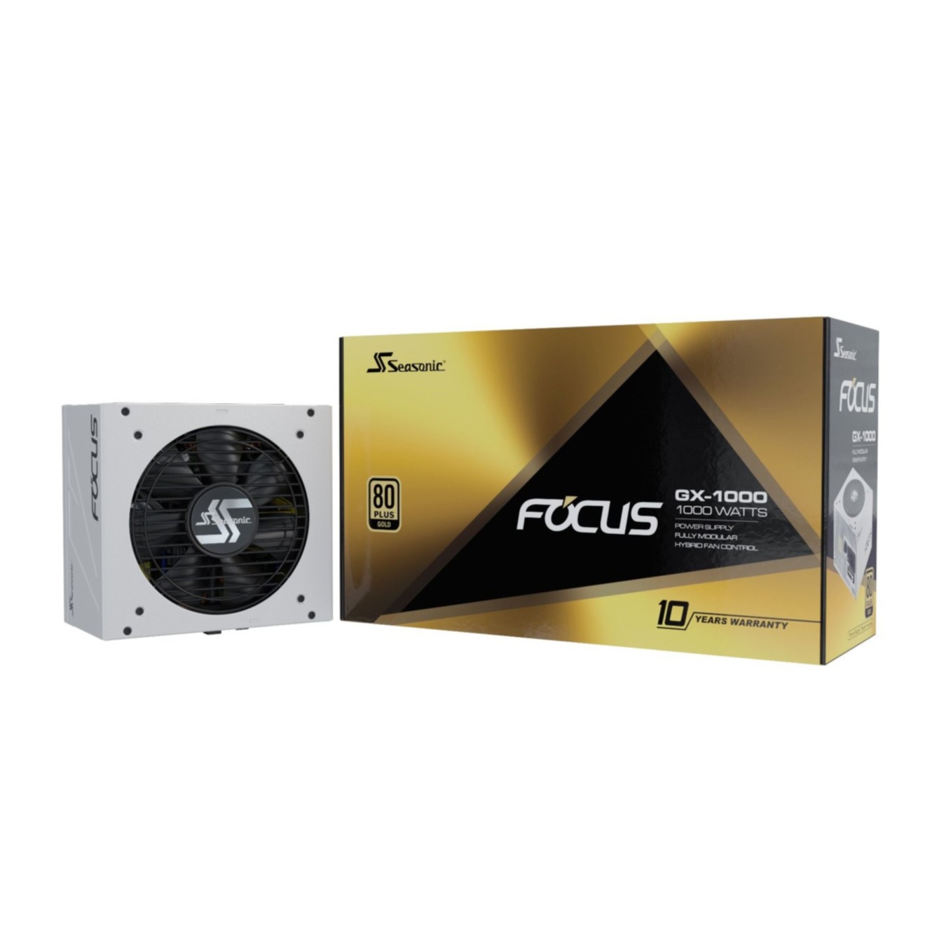 Power Supply - FOCUS-GX-1000 - White, 1000W ATX, Fully-Modular, 80 PLUS Gold — Buy in Cyprus with Fast Delivery