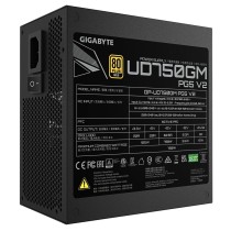 Power Supply Gigabyte GP-UD750GM V2 PG5 750W Gold - GP-UD750GM V2 - Black, ATX 3.1, 750 W, 80+ Gold, Fully Modular
