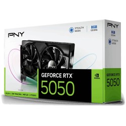 Buy RTX 5050 8GB PNY Dual Fan GDDR6 - RTX 5050 - Black, 8 GB GDDR6, 2317-2572 MH... in Cyprus, Nicosia, Limassol, Larnaka, Pafos