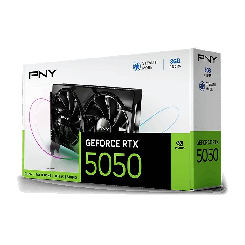 Buy RTX 5050 8GB PNY Dual Fan GDDR6 - RTX 5050 - Black, 8 GB GDDR6, 2317-2572 MH... in Cyprus, Nicosia, Limassol, Larnaka, Pafos