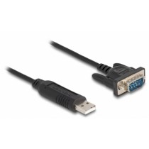 DELOCK USB 2.0 Type-A to RS-232 Serial Cable 50cm - (Color: Black) — Buy in Cyprus with Fast Delivery